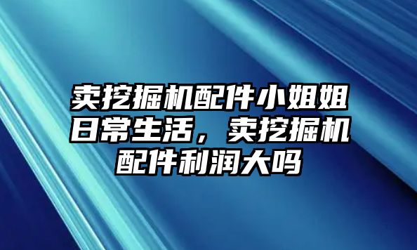 賣挖掘機(jī)配件小姐姐日常生活，賣挖掘機(jī)配件利潤(rùn)大嗎