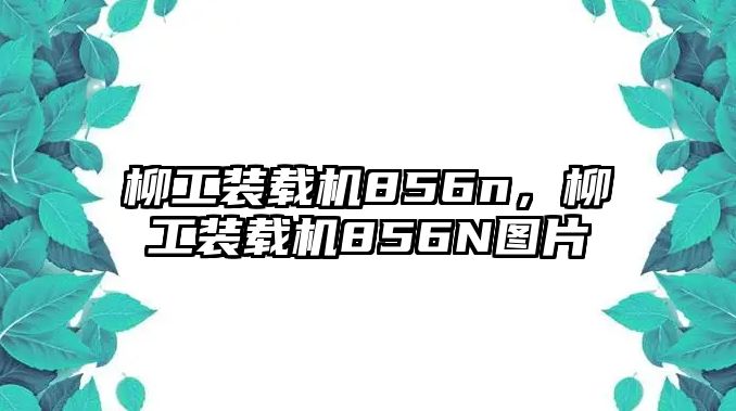 柳工裝載機856n，柳工裝載機856N圖片