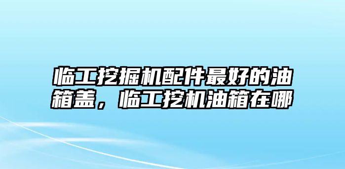 臨工挖掘機配件最好的油箱蓋，臨工挖機油箱在哪