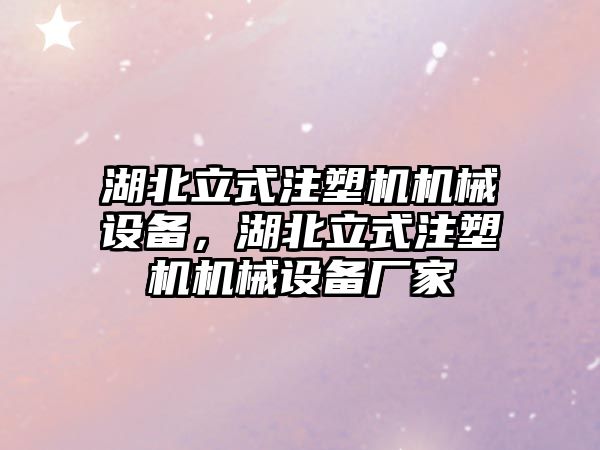 湖北立式注塑機機械設備，湖北立式注塑機機械設備廠家