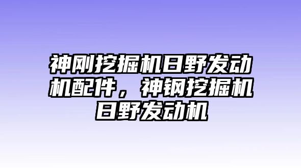 神剛挖掘機(jī)日野發(fā)動(dòng)機(jī)配件，神鋼挖掘機(jī)日野發(fā)動(dòng)機(jī)