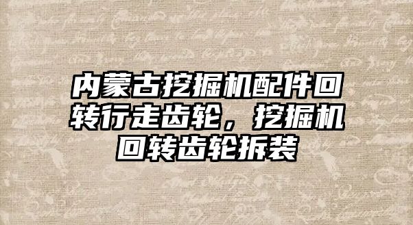 內蒙古挖掘機配件回轉行走齒輪，挖掘機回轉齒輪拆裝