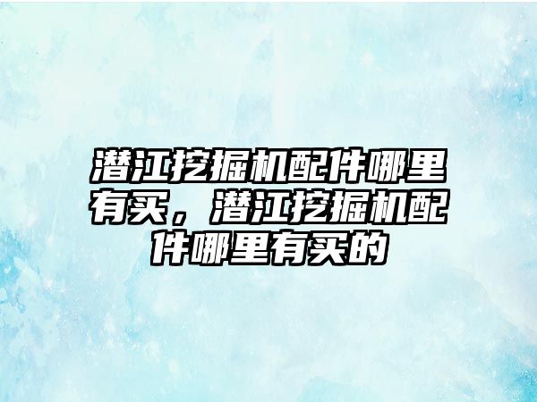 潛江挖掘機配件哪里有買，潛江挖掘機配件哪里有買的