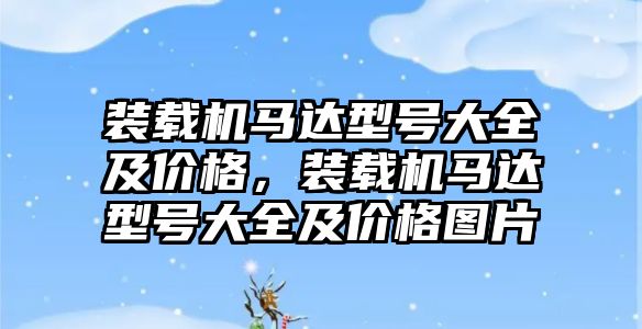 裝載機馬達(dá)型號大全及價格，裝載機馬達(dá)型號大全及價格圖片