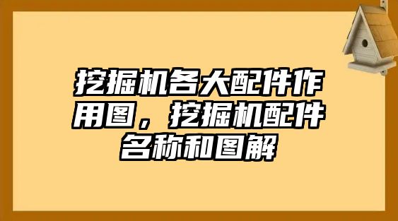 挖掘機各大配件作用圖，挖掘機配件名稱和圖解